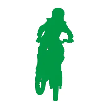Samolepící dekorace Motorka 022 pravá motokros (12 - zelená) SAMOLEPKA NA AUTO, NÁLEPKA, FÓLIE, POLEP, TUNING, VLASTNÍ TEXT, TISK, AUTOSAMOLEPKY.cz, POLEPY, OBRÁZEK, LOGO, 3D STICKERS