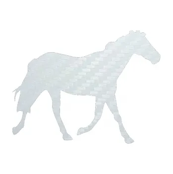 Samolepící dekorace SAMOLEPKA Kůň 012 pravá (51 - 3D karbon bílý) NA AUTO, NÁLEPKA, FÓLIE, POLEP, TUNING, VLASTNÍ TEXT, TISK, AUTOSAMOLEPKY.cz, POLEPY, OBRÁZEK, LOGO, SAMOLEPKY