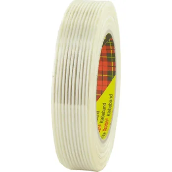 Výstražná páska 8956 Balicí páska 3M Scotch transparentní podélně vystužená, návin 50 m, tloušťka 0,13 mm šířka: 50mm