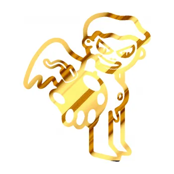 Samolepicí dekorace na vozidlo Bomba 002 pravá (81 - chrom fólie zlatá zrcadlová) SAMOLEPKA NA AUTO, NÁLEPKA, FÓLIE, POLEP, TUNING, VLASTNÍ TEXT, TISK, AUTOSAMOLEPKY.cz, POLEPY, OBRÁZEK, LOGO, 3D STICKERS