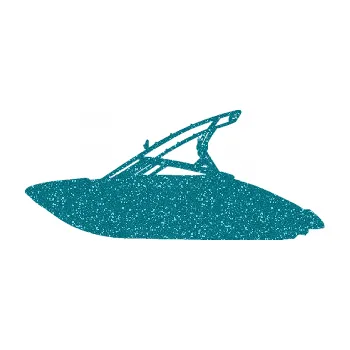 Samolepicí dekorace na vozidlo Motorový člun 001 levá (92 - Ultra Metalic tyrkysová) SAMOLEPKA NA AUTO, NÁLEPKA, FÓLIE, POLEP, TUNING, VLASTNÍ TEXT, TISK, AUTOSAMOLEPKY.cz, POLEPY, OBRÁZEK, LOGO, 3D STICKERS