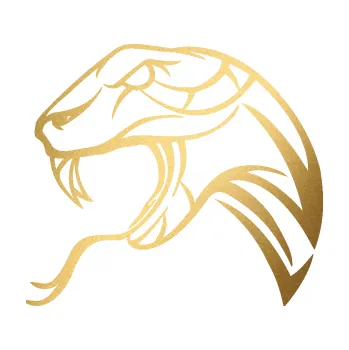 Samolepící dekorace Cobra 002 levá (43 - zlatá metalíza) SAMOLEPKA NA AUTO, NÁLEPKA, FÓLIE, POLEP, TUNING, VLASTNÍ TEXT, TISK, AUTOSAMOLEPKY.cz, POLEPY, OBRÁZEK, LOGO, 3D STICKERS