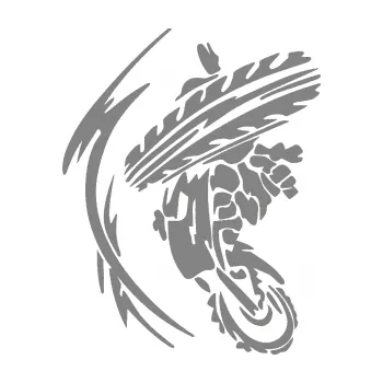 Samolepící dekorace SAMOLEPKA Motorka 010 levá (17 - šedá) NA AUTO, NÁLEPKA, FÓLIE, POLEP, TUNING, VLASTNÍ TEXT, TISK, AUTOSAMOLEPKY.cz, POLEPY, OBRÁZEK, LOGO, SAMOLEPKY