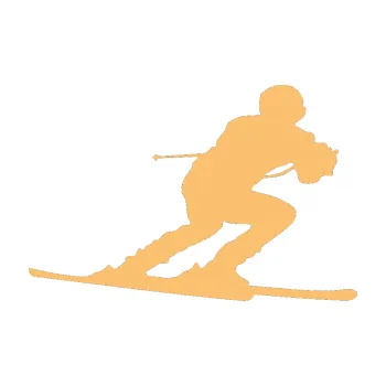 Samolepicí dekorace na vozidlo Lyžař 017 pravá (08 - béžová) SAMOLEPKA NA AUTO, NÁLEPKA, FÓLIE, POLEP, TUNING, VLASTNÍ TEXT, TISK, AUTOSAMOLEPKY.cz, POLEPY, OBRÁZEK, LOGO, 3D STICKERS