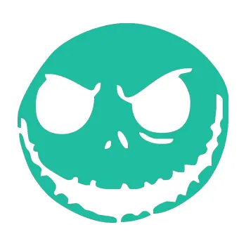 Samolepicí dekorace na vozidlo Halloween 011 levá (25 - tyrkysová) SAMOLEPKA NA AUTO, NÁLEPKA, FÓLIE, POLEP, TUNING, VLASTNÍ TEXT, TISK, AUTOSAMOLEPKY.cz, POLEPY, OBRÁZEK, LOGO, 3D STICKERS