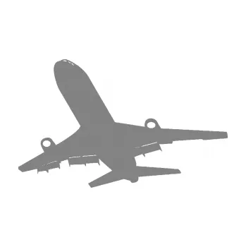 Polep vozidla SAMOLEPKA Letadlo 007 levá (17 - šedá) NA AUTO, NÁLEPKA, FÓLIE, POLEP, TUNING, VLASTNÍ TEXT, TISK, AUTOSAMOLEPKY.cz, POLEPY, OBRÁZEK, LOGO, SAMOLEPKY