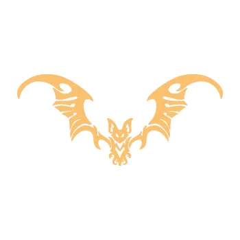 Samolepící dekorace SAMOLEPKA Netopýr 004 (08 - béžová) NA AUTO, NÁLEPKA, FÓLIE, POLEP, TUNING, VLASTNÍ TEXT, TISK, AUTOSAMOLEPKY.cz, POLEPY, OBRÁZEK, LOGO, SAMOLEPKY