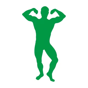 Polep vozidla Kulturista 012 pravá (12 - zelená) SAMOLEPKA NA AUTO, NÁLEPKA, FÓLIE, POLEP, TUNING, VLASTNÍ TEXT, TISK, AUTOSAMOLEPKY.cz, POLEPY, OBRÁZEK, LOGO, 3D STICKERS