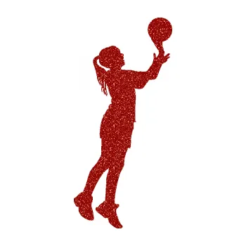 Samolepicí dekorace na vozidlo Basketbal 018 pravá basketbalistka (86 - Ultra Metalic červená) SAMOLEPKA NA AUTO, NÁLEPKA, FÓLIE, POLEP, TUNING, VLASTNÍ TEXT, TISK, AUTOSAMOLEPKY.cz, POLEPY, OBRÁZEK, LOGO, 3D STICKERS