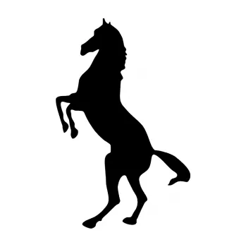 Samolepící dekorace SAMOLEPKA Kůň 013 levá na zadních (01 - černá) NA AUTO, NÁLEPKA, FÓLIE, POLEP, TUNING, VLASTNÍ TEXT, TISK, AUTOSAMOLEPKY.cz, POLEPY, OBRÁZEK, LOGO, SAMOLEPKY