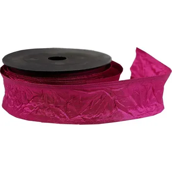 Stuha Stuha mačkaná 4 cm, 9,15 m, cyklámen