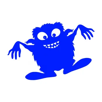 Samolepicí dekorace na vozidlo Monstrum 001 levá (19 - modrá dynamic) SAMOLEPKA NA AUTO, NÁLEPKA, FÓLIE, POLEP, TUNING, VLASTNÍ TEXT, TISK, AUTOSAMOLEPKY.cz, POLEPY, OBRÁZEK, LOGO, 3D STICKERS