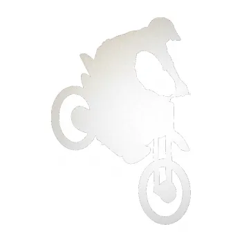 Samolepící dekorace Motorka 016 pravá motokros (82 - odrazková reflexní bílá) SAMOLEPKA NA AUTO, NÁLEPKA, FÓLIE, POLEP, TUNING, VLASTNÍ TEXT, TISK, AUTOSAMOLEPKY.cz, POLEPY, OBRÁZEK, LOGO, 3D STICKERS