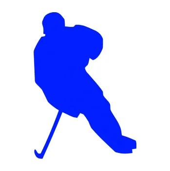 Samolepicí dekorace na vozidlo Hokejista 003 levá (19 - modrá dynamic) SAMOLEPKA NA AUTO, NÁLEPKA, FÓLIE, POLEP, TUNING, VLASTNÍ TEXT, TISK, AUTOSAMOLEPKY.cz, POLEPY, OBRÁZEK, LOGO, 3D STICKERS