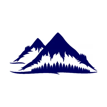 Samolepící dekorace SAMOLEPKA Krajina hory 011 levá (23 - tmavě modrá) NA AUTO, NÁLEPKA, FÓLIE, POLEP, TUNING, VLASTNÍ TEXT, TISK, AUTOSAMOLEPKY.cz, POLEPY, OBRÁZEK, LOGO, SAMOLEPKY