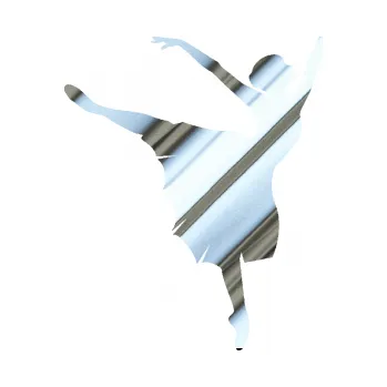 Samolepicí dekorace na vozidlo Baletka 003 pravá (80 - chrom fólie stříbrná zrcadlová) SAMOLEPKA NA AUTO, NÁLEPKA, FÓLIE, POLEP, TUNING, VLASTNÍ TEXT, TISK, AUTOSAMOLEPKY.cz, POLEPY, OBRÁZEK, LOGO, 3D STICKERS