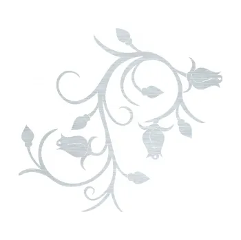 Samolepící dekorace SAMOLEPKA Květina dekor 009 pravá růžičky (61 - škrábaný hliník) NA AUTO, NÁLEPKA, FÓLIE, POLEP, TUNING, VLASTNÍ TEXT, TISK, AUTOSAMOLEPKY.cz, POLEPY, OBRÁZEK, LOGO, SAMOLEPKY