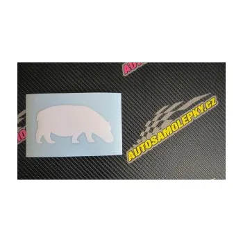 Samolepící dekorace Hroch 001 pravá (17 - šedá) SAMOLEPKA NA AUTO, NÁLEPKA, FÓLIE, POLEP, TUNING, VLASTNÍ TEXT, TISK, AUTOSAMOLEPKY.cz, POLEPY, OBRÁZEK, LOGO, 3D STICKERS