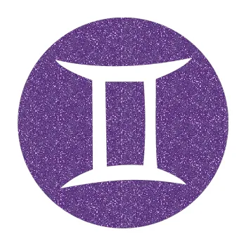 Samolepící dekorace Blíženci 001 - horoskop (87 - Ultra Metalic fialová) SAMOLEPKA NA AUTO, NÁLEPKA, FÓLIE, POLEP, TUNING, VLASTNÍ TEXT, TISK, AUTOSAMOLEPKY.cz, POLEPY, OBRÁZEK, LOGO, 3D STICKERS