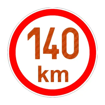 samolepka Maximální rychlost 140km - nejvyšší konstrukční rychlost (54 - 3D karbon oranžový) SAMOLEPKA NA AUTO, NÁLEPKA, FÓLIE, POLEP, TUNING, VLASTNÍ TEXT, TISK, AUTOSAMOLEPKY.cz, POLEPY, OBRÁZEK, LOGO, 3D STICKERS