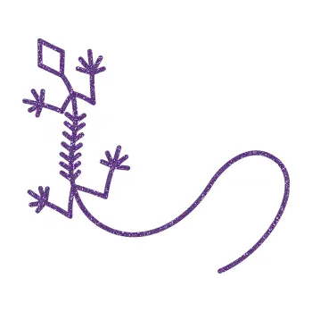 Samolepící dekorace Ještěrka 007 levá (87 - Ultra Metalic fialová) SAMOLEPKA NA AUTO, NÁLEPKA, FÓLIE, POLEP, TUNING, VLASTNÍ TEXT, TISK, AUTOSAMOLEPKY.cz, POLEPY, OBRÁZEK, LOGO, 3D STICKERS