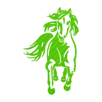 Samolepící dekorace SAMOLEPKA Kůň 077 pravá (58 - 3D karbon zelený kawasaki) NA AUTO, NÁLEPKA, FÓLIE, POLEP, TUNING, VLASTNÍ TEXT, TISK, AUTOSAMOLEPKY.cz, POLEPY, OBRÁZEK, LOGO, SAMOLEPKY