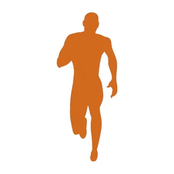 Polep vozidla Běžec 005 levá (26 - oříšková) SAMOLEPKA NA AUTO, NÁLEPKA, FÓLIE, POLEP, TUNING, VLASTNÍ TEXT, TISK, AUTOSAMOLEPKY.cz, POLEPY, OBRÁZEK, LOGO, 3D STICKERS