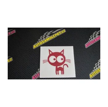 Samolepící dekorace SAMOLEPKA Kočička 001 levá (10 - červená) NA AUTO, NÁLEPKA, FÓLIE, POLEP, TUNING, VLASTNÍ TEXT, TISK, AUTOSAMOLEPKY.cz, POLEPY, OBRÁZEK, LOGO, SAMOLEPKY