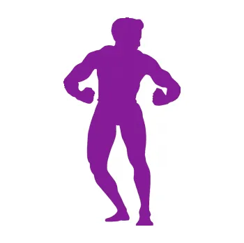 Polep vozidla Kulturista 011 pravá (14 - fialová) SAMOLEPKA NA AUTO, NÁLEPKA, FÓLIE, POLEP, TUNING, VLASTNÍ TEXT, TISK, AUTOSAMOLEPKY.cz, POLEPY, OBRÁZEK, LOGO, 3D STICKERS