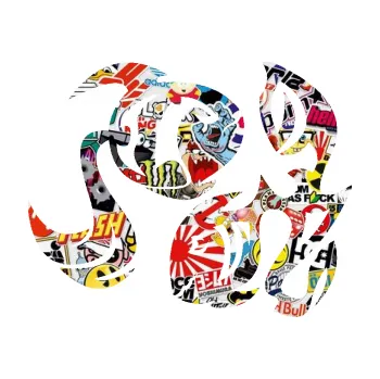 Samolepící dekorace Ryby 003 pravá (83 - Sticker bomb) SAMOLEPKA NA AUTO, NÁLEPKA, FÓLIE, POLEP, TUNING, VLASTNÍ TEXT, TISK, AUTOSAMOLEPKY.cz, POLEPY, OBRÁZEK, LOGO, 3D STICKERS