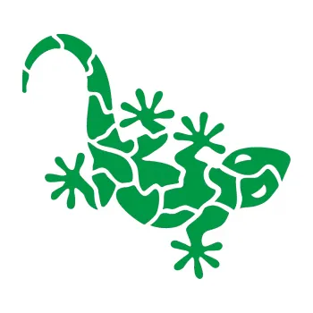 Samolepící dekorace Ještěrka 015 pravá (12 - zelená) SAMOLEPKA NA AUTO, NÁLEPKA, FÓLIE, POLEP, TUNING, VLASTNÍ TEXT, TISK, AUTOSAMOLEPKY.cz, POLEPY, OBRÁZEK, LOGO, 3D STICKERS