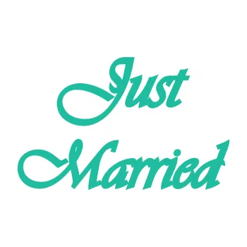 Samolepící dekorace SAMOLEPKA Just Married 005 (25 - tyrkysová) NA AUTO, NÁLEPKA, FÓLIE, POLEP, TUNING, VLASTNÍ TEXT, TISK, AUTOSAMOLEPKY.cz, POLEPY, OBRÁZEK, LOGO, SAMOLEPKY