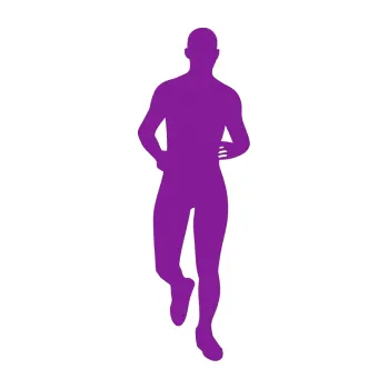 Polep vozidla SAMOLEPKA Běžec 002 pravá (14 - fialová) NA AUTO, NÁLEPKA, FÓLIE, POLEP, TUNING, VLASTNÍ TEXT, TISK, AUTOSAMOLEPKY.cz, POLEPY, OBRÁZEK, LOGO, SAMOLEPKY