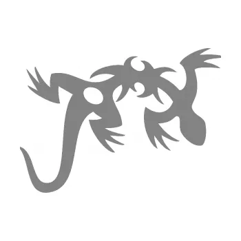 Samolepící dekorace SAMOLEPKA Ještěrka 002 pravá (17 - šedá) NA AUTO, NÁLEPKA, FÓLIE, POLEP, TUNING, VLASTNÍ TEXT, TISK, AUTOSAMOLEPKY.cz, POLEPY, OBRÁZEK, LOGO, SAMOLEPKY