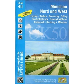 München Nord und West 1 : 50 000 ((UK 50-40) Laufzeit bis 2021 - Landesamt für Denkmalpflege Hessen