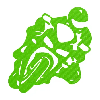Samolepící dekorace SAMOLEPKA Motorkář 013 pravá (58 - 3D karbon zelený kawasaki) NA AUTO, NÁLEPKA, FÓLIE, POLEP, TUNING, VLASTNÍ TEXT, TISK, AUTOSAMOLEPKY.cz, POLEPY, OBRÁZEK, LOGO, SAMOLEPKY