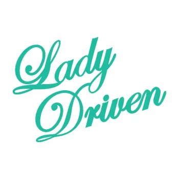 Samolepicí dekorace na vozidlo Lady driven 001 nápis (25 - tyrkysová) SAMOLEPKA NA AUTO, NÁLEPKA, FÓLIE, POLEP, TUNING, VLASTNÍ TEXT, TISK, AUTOSAMOLEPKY.cz, POLEPY, OBRÁZEK, LOGO, 3D STICKERS