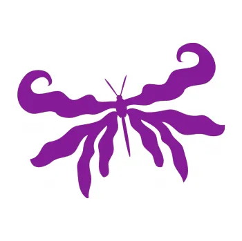 Samolepící dekorace SAMOLEPKA Motýl 004 levá (14 - fialová) NA AUTO, NÁLEPKA, FÓLIE, POLEP, TUNING, VLASTNÍ TEXT, TISK, AUTOSAMOLEPKY.cz, POLEPY, OBRÁZEK, LOGO, SAMOLEPKY