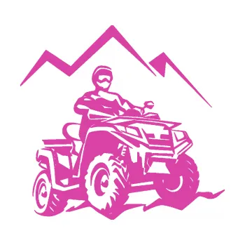 Samolepící dekorace Čtyřkolka 007 pravá (16 - růžová) SAMOLEPKA NA AUTO, NÁLEPKA, FÓLIE, POLEP, TUNING, VLASTNÍ TEXT, TISK, AUTOSAMOLEPKY.cz, POLEPY, OBRÁZEK, LOGO, 3D STICKERS