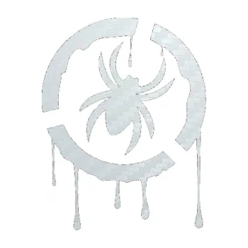 Samolepící dekorace SAMOLEPKA Pavouk 001 - pravá (51 - 3D karbon bílý) NA AUTO, NÁLEPKA, FÓLIE, POLEP, TUNING, VLASTNÍ TEXT, TISK, AUTOSAMOLEPKY.cz, POLEPY, OBRÁZEK, LOGO, SAMOLEPKY