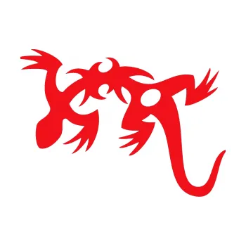 Samolepící dekorace SAMOLEPKA Ještěrka 002 levá (10 - červená) NA AUTO, NÁLEPKA, FÓLIE, POLEP, TUNING, VLASTNÍ TEXT, TISK, AUTOSAMOLEPKY.cz, POLEPY, OBRÁZEK, LOGO, SAMOLEPKY