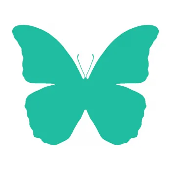 Samolepící dekorace Motýl 006 (25 - tyrkysová) SAMOLEPKA NA AUTO, NÁLEPKA, FÓLIE, POLEP, TUNING, VLASTNÍ TEXT, TISK, AUTOSAMOLEPKY.cz, POLEPY, OBRÁZEK, LOGO, 3D STICKERS