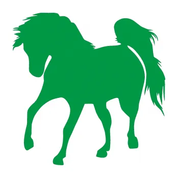 Samolepící dekorace SAMOLEPKA Kůň 032 levá (12 - zelená) NA AUTO, NÁLEPKA, FÓLIE, POLEP, TUNING, VLASTNÍ TEXT, TISK, AUTOSAMOLEPKY.cz, POLEPY, OBRÁZEK, LOGO, SAMOLEPKY