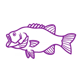 Polep vozidla SAMOLEPKA Ryba 015 levá (14 - fialová) NA AUTO, NÁLEPKA, FÓLIE, POLEP, TUNING, VLASTNÍ TEXT, TISK, AUTOSAMOLEPKY.cz, POLEPY, OBRÁZEK, LOGO, SAMOLEPKY