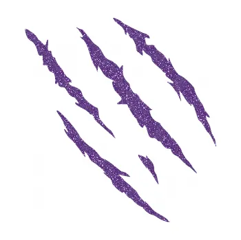 Samolepicí dekorace na vozidlo Drápanec 004 pravá (87 - Ultra Metalic fialová) SAMOLEPKA NA AUTO, NÁLEPKA, FÓLIE, POLEP, TUNING, VLASTNÍ TEXT, TISK, AUTOSAMOLEPKY.cz, POLEPY, OBRÁZEK, LOGO, 3D STICKERS