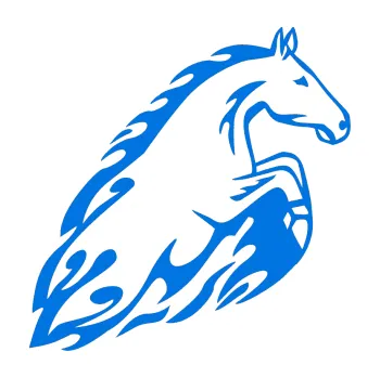 Samolepicí dekorace na vozidlo Animal flames 011 pravá kůň (11 - modrá oceán) SAMOLEPKA NA AUTO, NÁLEPKA, FÓLIE, POLEP, TUNING, VLASTNÍ TEXT, TISK, AUTOSAMOLEPKY.cz, POLEPY, OBRÁZEK, LOGO, 3D STICKERS