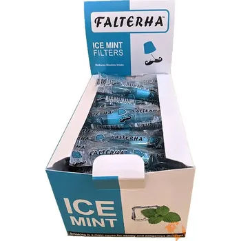 Falterha Ice Mint náustek s filtrem pro vodní dýmky 50 ks