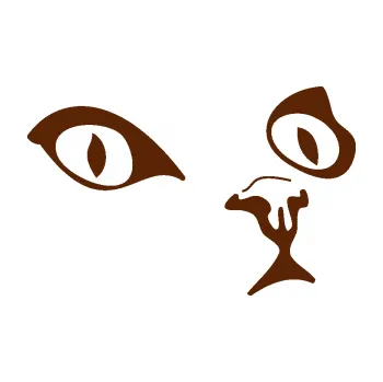 Samolepící dekorace Kočka 010 pravá (15 - hnědá) SAMOLEPKA NA AUTO, NÁLEPKA, FÓLIE, POLEP, TUNING, VLASTNÍ TEXT, TISK, AUTOSAMOLEPKY.cz, POLEPY, OBRÁZEK, LOGO, 3D STICKERS