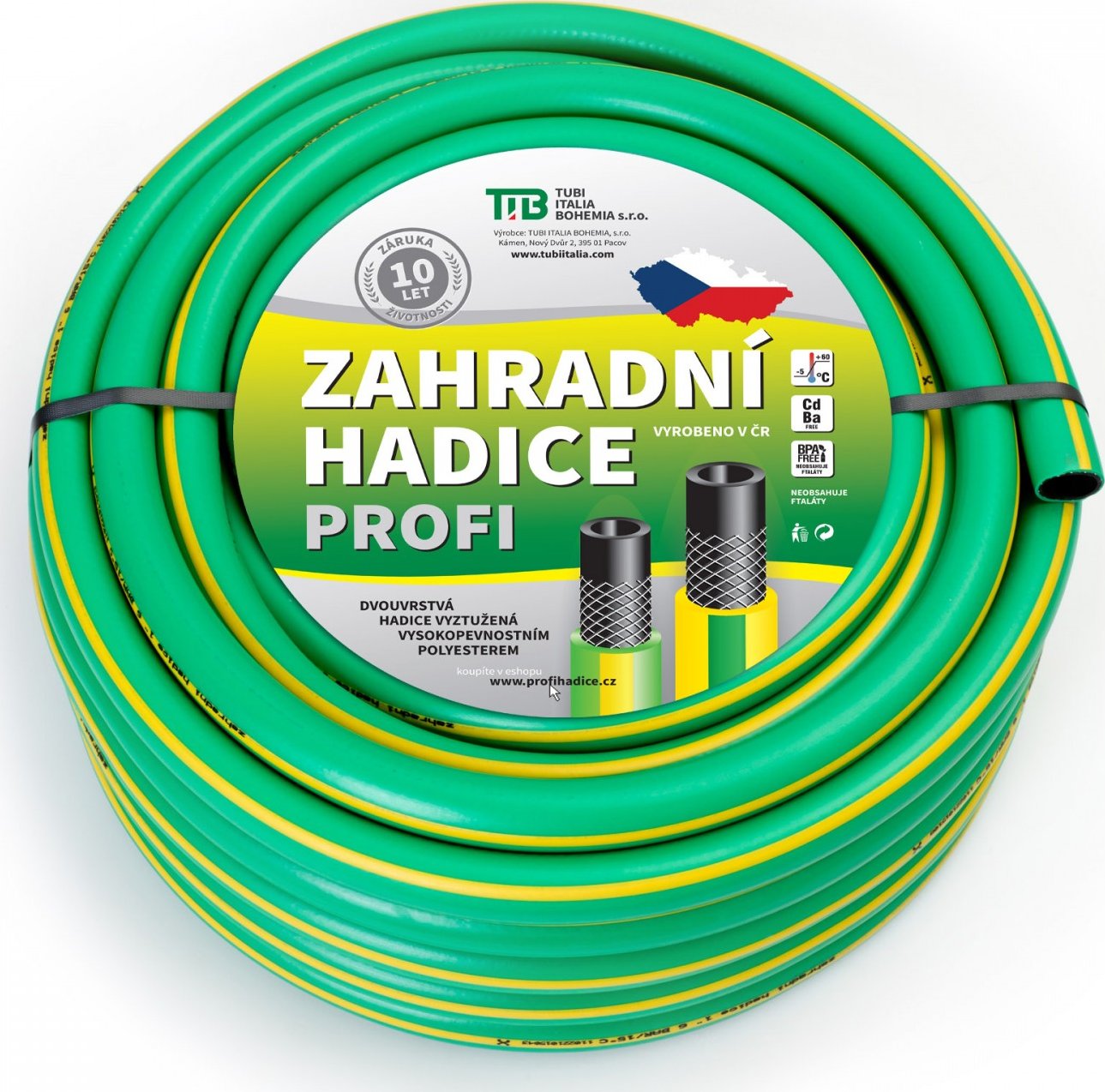 TUBI Zahradní hadice Astra Green Profi 1" - 25 m