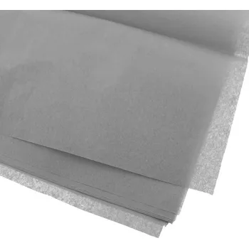 Balící papír Paper Design Hedvábný balicí papír - tenký, tmavě šedý 65x50cm